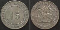 Italien - Venedig Italian States VENICE. 15 Centesimi 1848 REVOLUTION silver XF! -