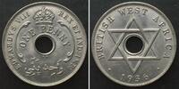 Britisch Westafrika BRITISH WEST AFRICA. Penny 1936 KN, EDWARD VIII Cu-Ni UNC-! -