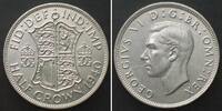 England GREAT BRITAIN Half Crown 1940, GEORGE VI, silver UNC-! -