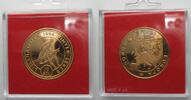 Norwegen NORWAY 10 Ecu 1994 LILLEHAMMER TRIAL STRIKE in brass Proof SCARCE # 96801 -
