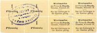 Dresden-Neustadt 4 x 1 Pfennig -