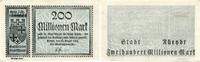 Rheydt-Rheinland 200 Millionen Mark -