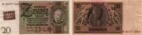 Allgemein Kupon auf 20 Reichsmark Sowjetische Militäradministration in Deutschland 1948. -