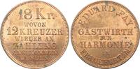 Frankfurt-Stadt 18 Kreuzer Medaillen und Marken 1750-2000. -