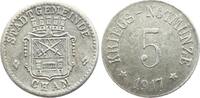 Cham 5 Pfennig 1917 Winz. Kratzer, zaponiert, EF