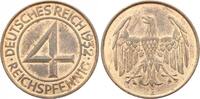 Weimarer Republik 4 Reichspfennig 1932 A EF