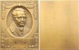 Personenmedaillen Einseitige Bronzeplakette Humboldt, Alexander Freiherr von *14.9.1769 Berlin, +6.5.1859 Berlin, Naturforscher und Begründer der phys. Geografie. -