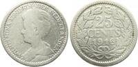 Niederlande-Königreich 25 Cent Wilhelmina I. 1890-1948. -