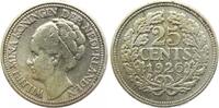 Niederlande-Königreich 25 Cent Wilhelmina I. 1890-1948. -