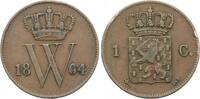 Niederlande-Königreich Cu 1 Cent Wilhelm III., 1849-1890. -
