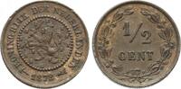 Niederlande-Königreich Cu 1/2 Cent Wilhelm III., 1849-1890. -