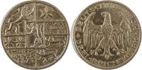 Weimarer Republik- Berlin Universität Marburg 3 Reichsmark 1927 Vorzüglich