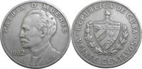 Cuba 20 Centavos 1962 José Martí VF 5,00 EUR  Excl. 4,90 EUR Verzending