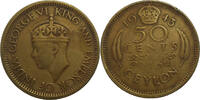 Ceylon 50 Cents George VI. (1936-1952) -
