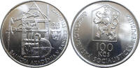 Czechoslovakia 100 Kronen Mining Academy in Banska Štiavnica, silver commemorative coin -