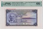 Malawi Malawi, 5 Pounds 1964 - SPECIMEN - Color Trial - PMG 66 EPQ -