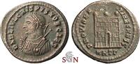 Crispus Follis - Campgate with three Turrets - Heraklea mint -