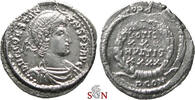  Constantius II. AR Siliqua - VOTIS MVLTIS in wreath - RIC 207   
