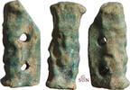  Egyptian Faience Bes Amulet Pendant - Late Period, 664-332 BC   