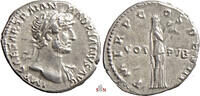   Hadrianus Denarius - VOT PVB - Pietas stg. right - RIC 113  280,00 EUR  Excl. 14,00 EUR Verzending