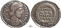   Constantius II. AR Siliqua - VOTIS MVLTIS in wreath - RIC 207  270,00 EUR  Excl. 14,00 EUR Verzending