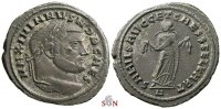 Galerius Follis - Carthage holding Fruits - RIC 32 b -