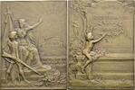 Frankreich-3. Republik Rechteckige Bronzeplakette -