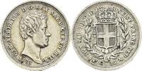 Italien-Sardinien 25 Centesimi Carlo Alberto 1831-1849. -