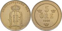 Schweden Bronze-5 Öre Oskar II. 1872-1907 -