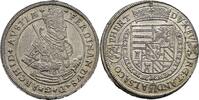 Haus Habsburg Erzherzog Ferdinand 1564-1595 Taler o. J. Prachtexemplar mit feiner Patina, kleine Schrötlingsfehler, vz-St