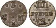 Braunschweig-Wolfenbüttel 4 Pfennig Karl I. 1735-1780. -