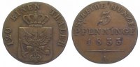 Brandenburg-Preußen Cu 3 Pfennig Friedrich Wilhelm III. 1797-1840. -