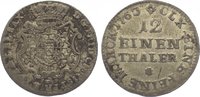 Sachsen-Albertinische Linie 1/12 Taler Friedrich Christian 1763. -
