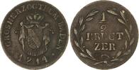 Baden-Durlach Cu 1/2 Kreuzer Karl Ludwig Friedrich 1811-1818. -