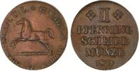 Braunschweig-Wolfenbüttel Cu 2 Pfennig Wilhelm 1831-1884. -