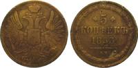 Russland Cu 5 Kopeken Nikolaus I. 1825-1855. -