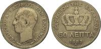 Griechenland 50 Lepta Georg I. 1863-1913. -