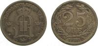 Schweden 25 Öre 1 Oskar II. 1872-1907. -