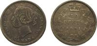 Kanada (Canada) 10 Cents Victoria 1837-1901. -