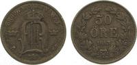 Schweden 50 Öre 1 Oskar II. 1872-1907. -