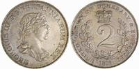Guyana-Essequibo & Demerary 2 Guilders George III. 1760-1820. -