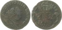 Polen Cu 3 Schilling August III. 1733-1766. -