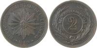 Uruguay Cu 2 Centesimos Republik seit 1830. -