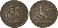 Sachsen-Albertinische Linie Silberabschlag von den Stempeln des Dukaten Friedrich August II. 1733-1763. -