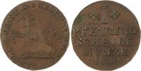 Braunschweig-Wolfenbüttel Cu Pfennig Karl 1815-1830. -