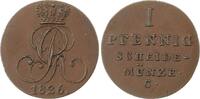 Braunschweig-Calenberg-Hannover Cu Pfennig Georg IV. 1820-1830. -