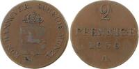 Braunschweig-Calenberg-Hannover Cu 2 Pfennig Wilhelm IV. 1830-1837. -