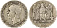 Italien-Königreich 5 Lire Vittorio Emanuele III. 1900-1946. -