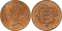 Großbritannien-Jersey Cu 1/26 Shilling Victoria 1837-1901. -
