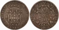Portugal-Angola 10 Macutas Maria I. 1786-1799. -